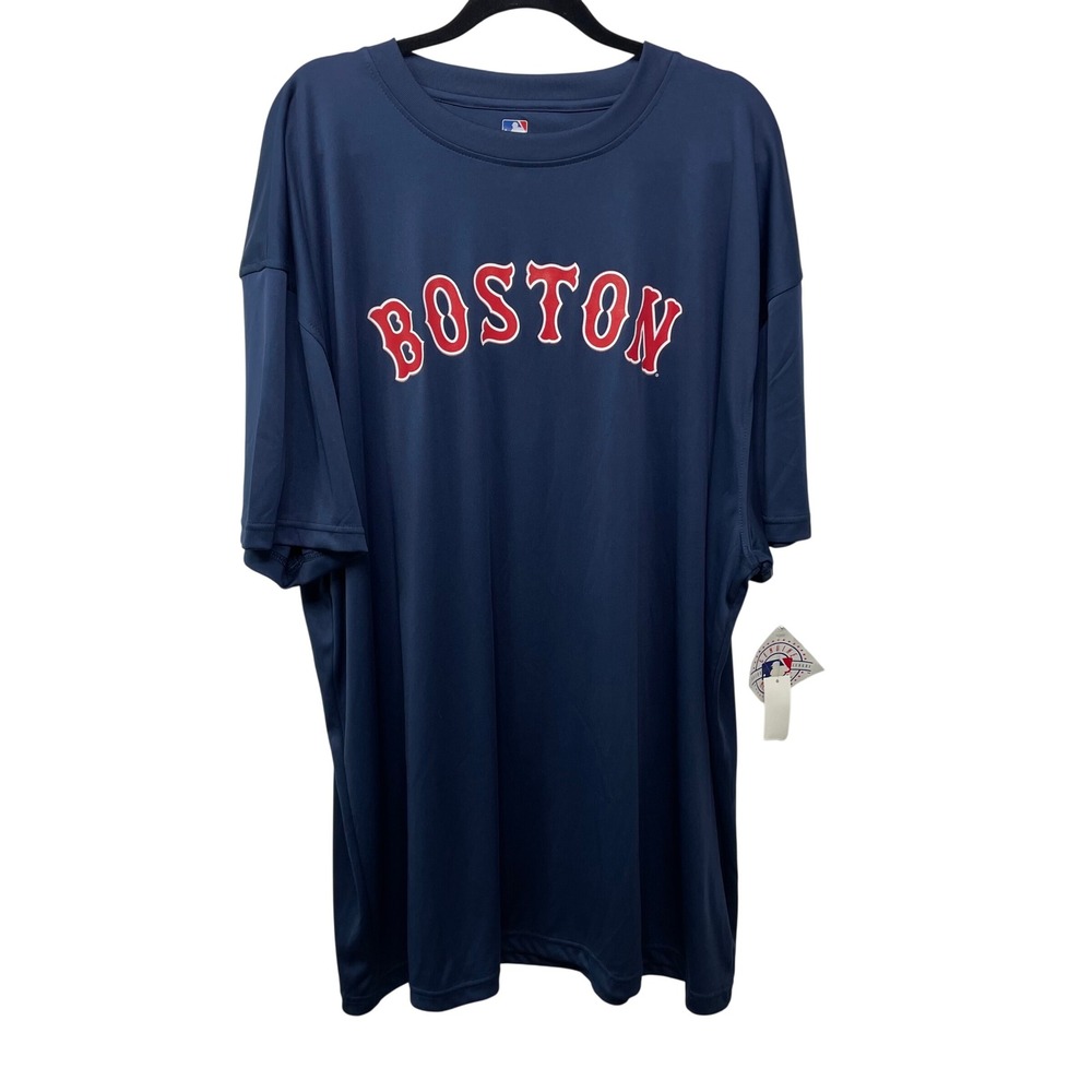 MLB Genuine Merchandise Boston Red Sox Navy Blue Graphic T-Shirt Mens 3XL New